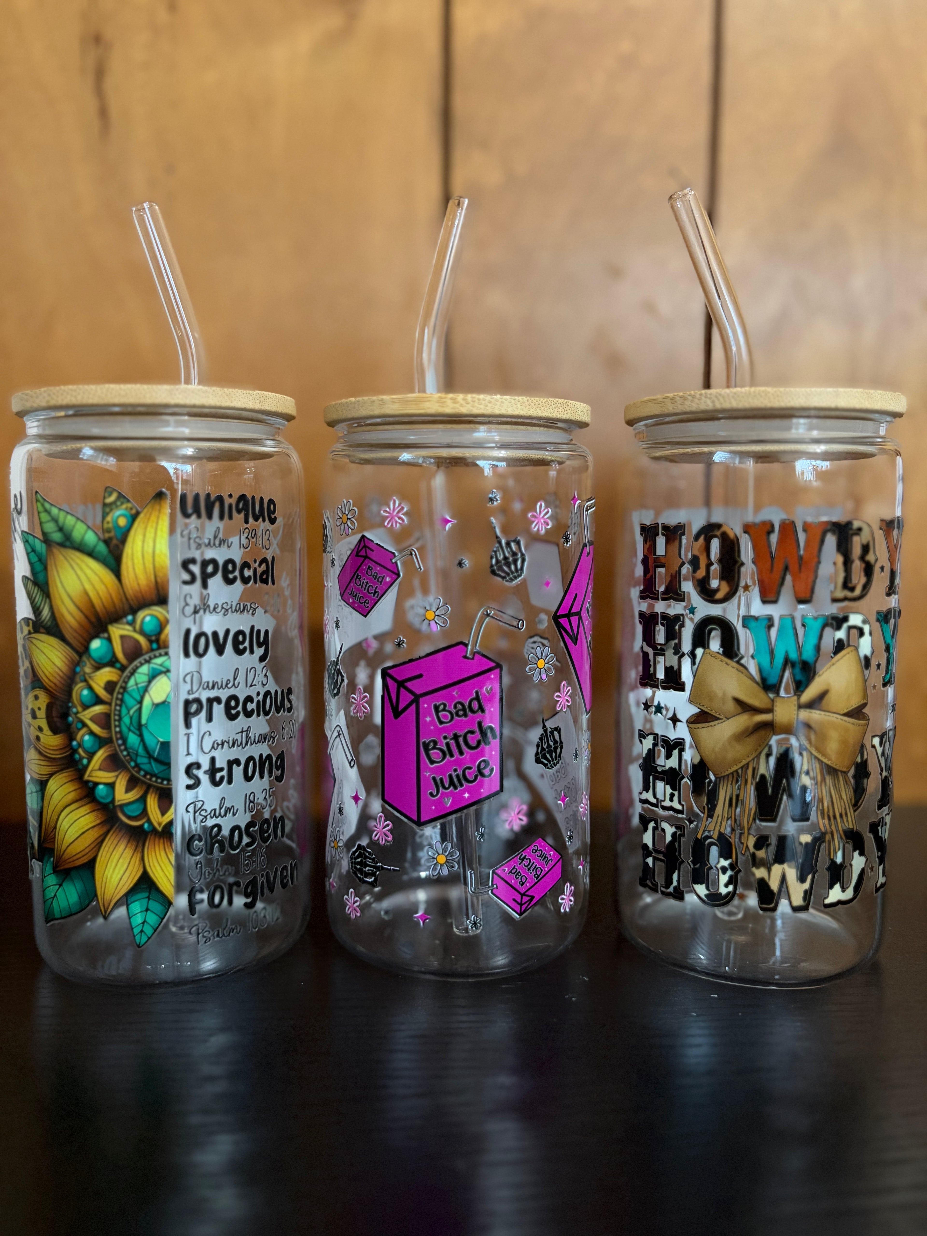 16oz Glass Cups