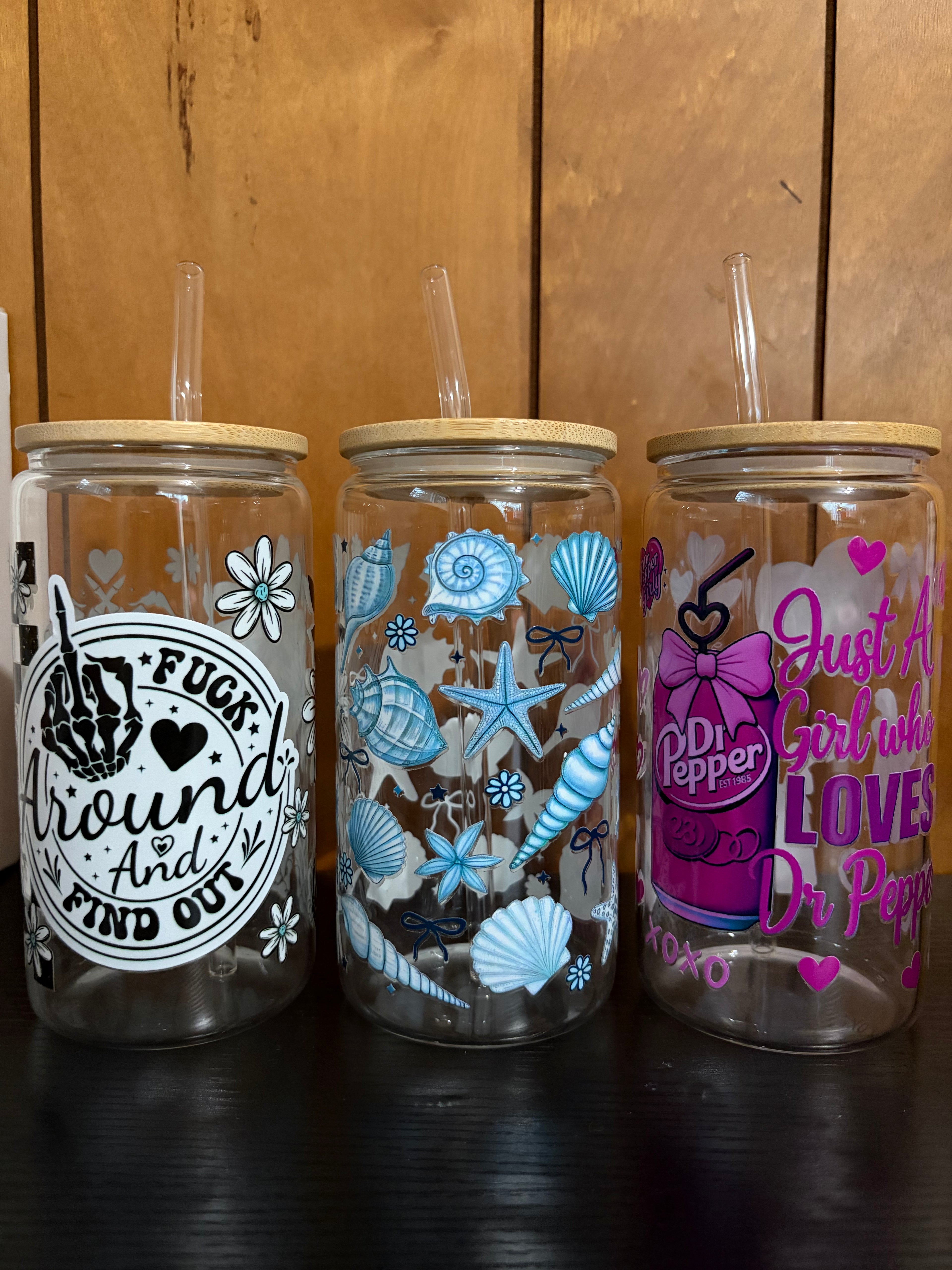 16oz Glass Cups