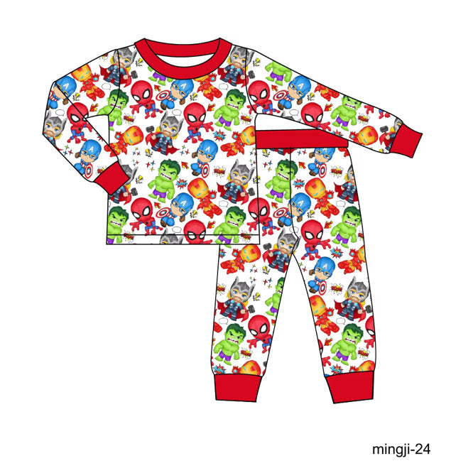 Super Hero Long Sleeve Set