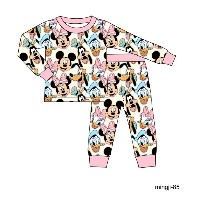 Pastel Mickey and Friends Long Sleeve Set